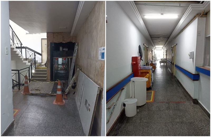 Elevador quebra e deixa ala do Hospital Municipal de Natal sem funcionamento