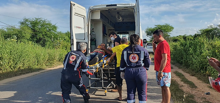 Mecânico de 76 anos fica ferido em acidente de trânsito na RN 117 em Mossoró