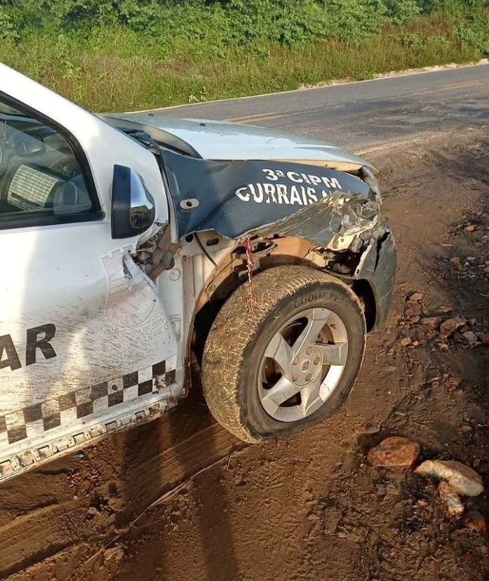 Motociclista embriagado provoca acidente envolvendo a viatura policial de florânia