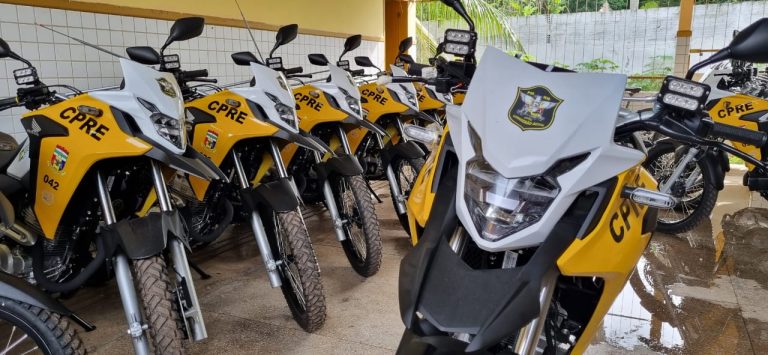 Mais 30 motos para a Polícia com recursos do Governo Federal