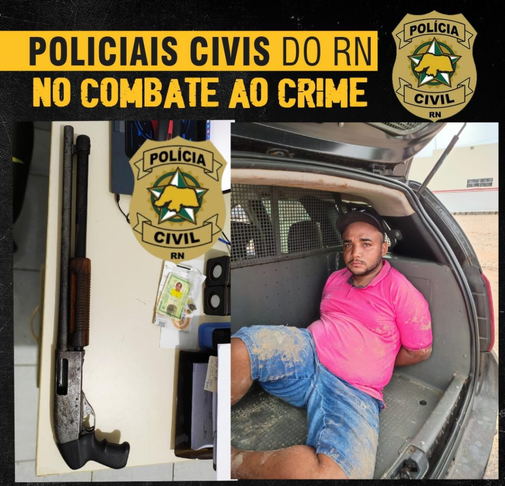 Homem é preso portando arma de fogo na rua em Porto do Mangue