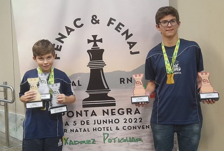 RN quebra recorde de medalhas no Campeonato Brasileiro de Xadrez