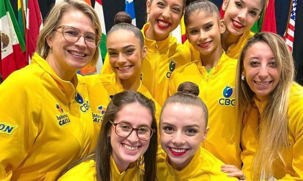 Fim de semana teve pódio histórico para o Brasil na ginástica rítmica