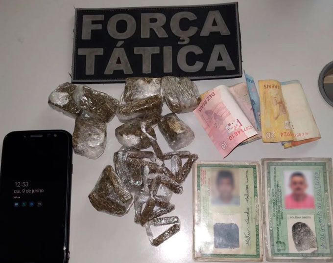 Polícia Militar apreende droga e prende dois suspeitos no Bairro Barrocas em Mossoró