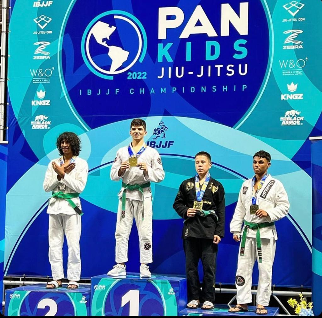 Potiguar ganha medalha de ouro e se torna o primeiro campeão Panamericano Kids no jiu-jitsu