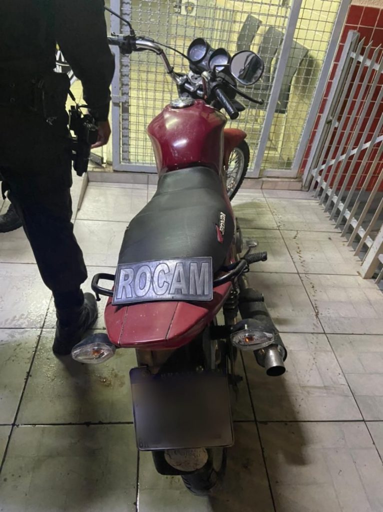 Rocam apreende motocicleta utilizada em assaltos em Mossoró