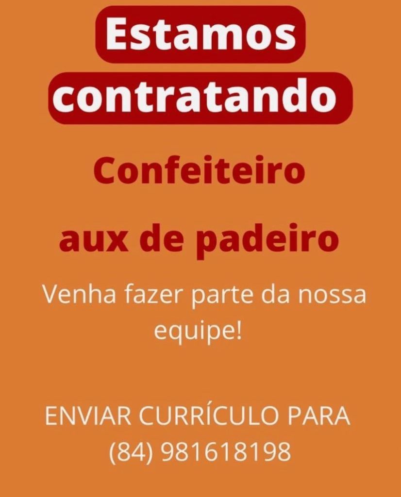 Confeiteiro e Auxiliar de Padeiro