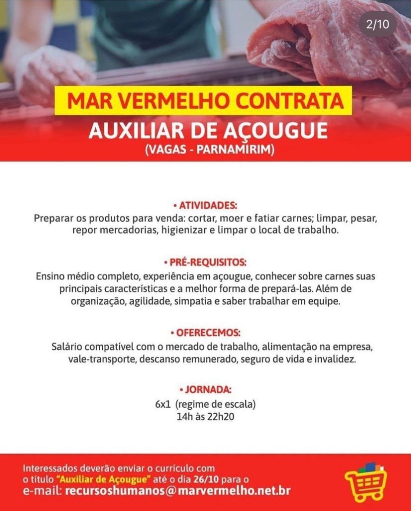 Auxiliar de Açougue