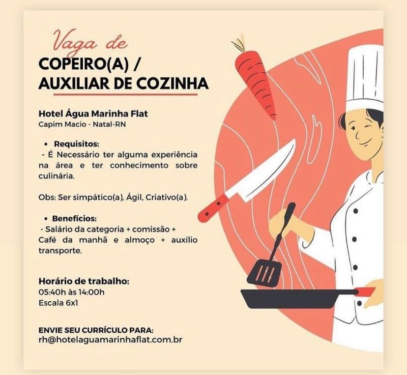 Copeiro(a) e Auxiliar de Cozinha