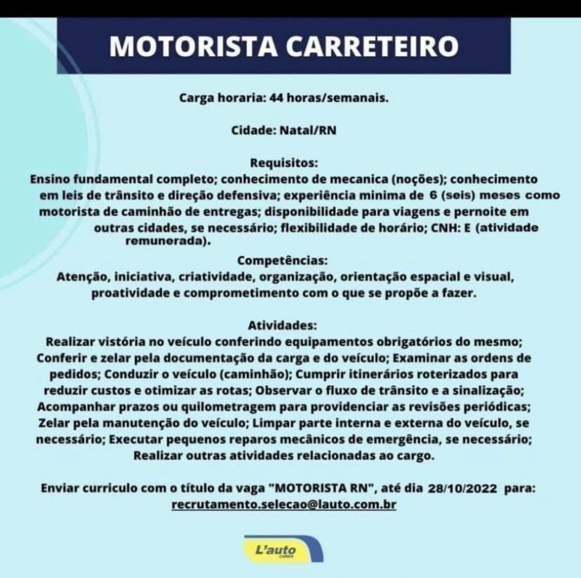 Motorista Carreteiro