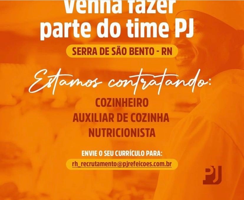 Cozinheiro, auxiliar de cozinha e nutricionista