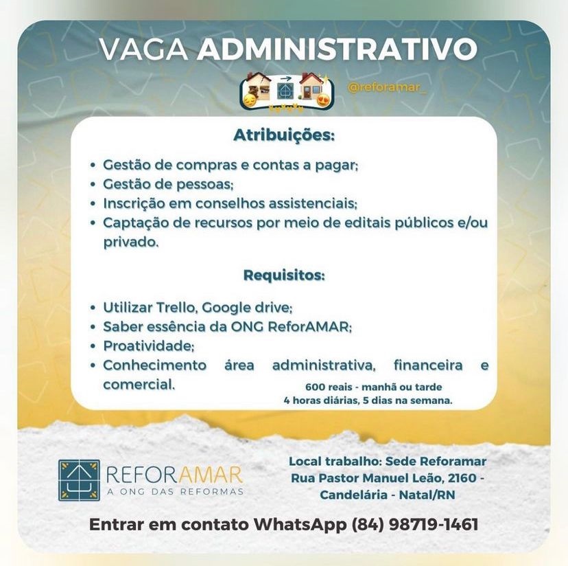 Vaga Administrativo