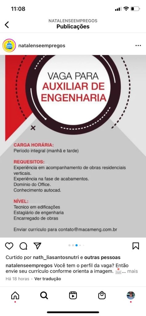 Auxiliar de Engenharia