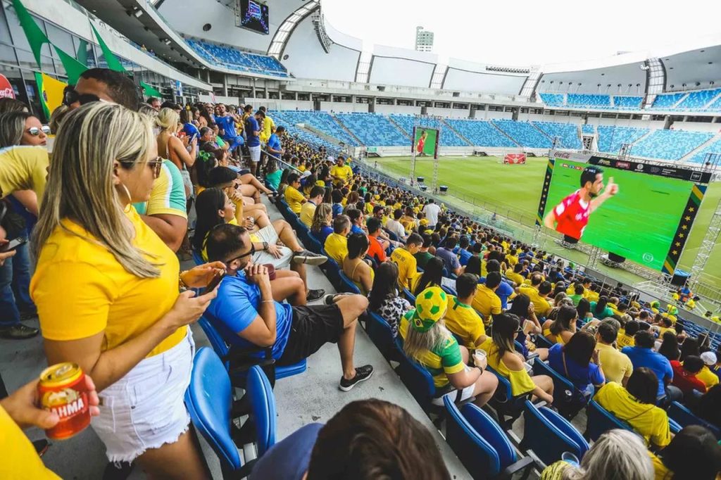 Estreia do Brasil na Copa do Mundo 2022 tem Tarcísio do Acordeon e Murilo Huff na Arena das Dunas