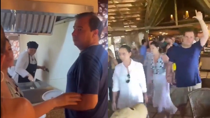 Rodrigo Maia é hostilizado em restaurante na Bahia e faz o “L”