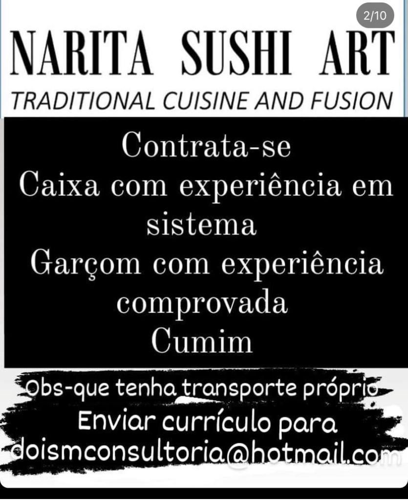 Caixa, Garçom e Cumim