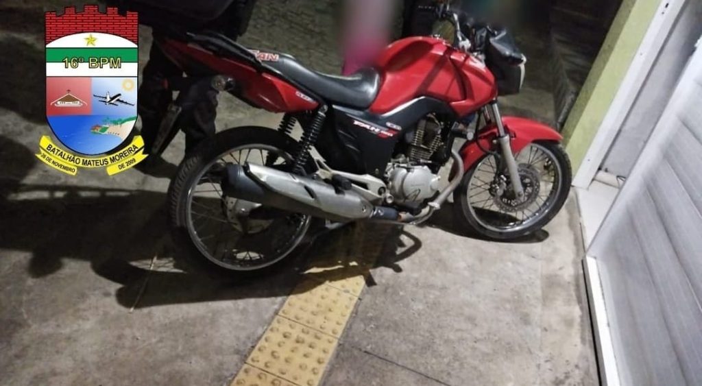 PM recupera motocicleta roubada em São Gonçalo do Amarante/RN