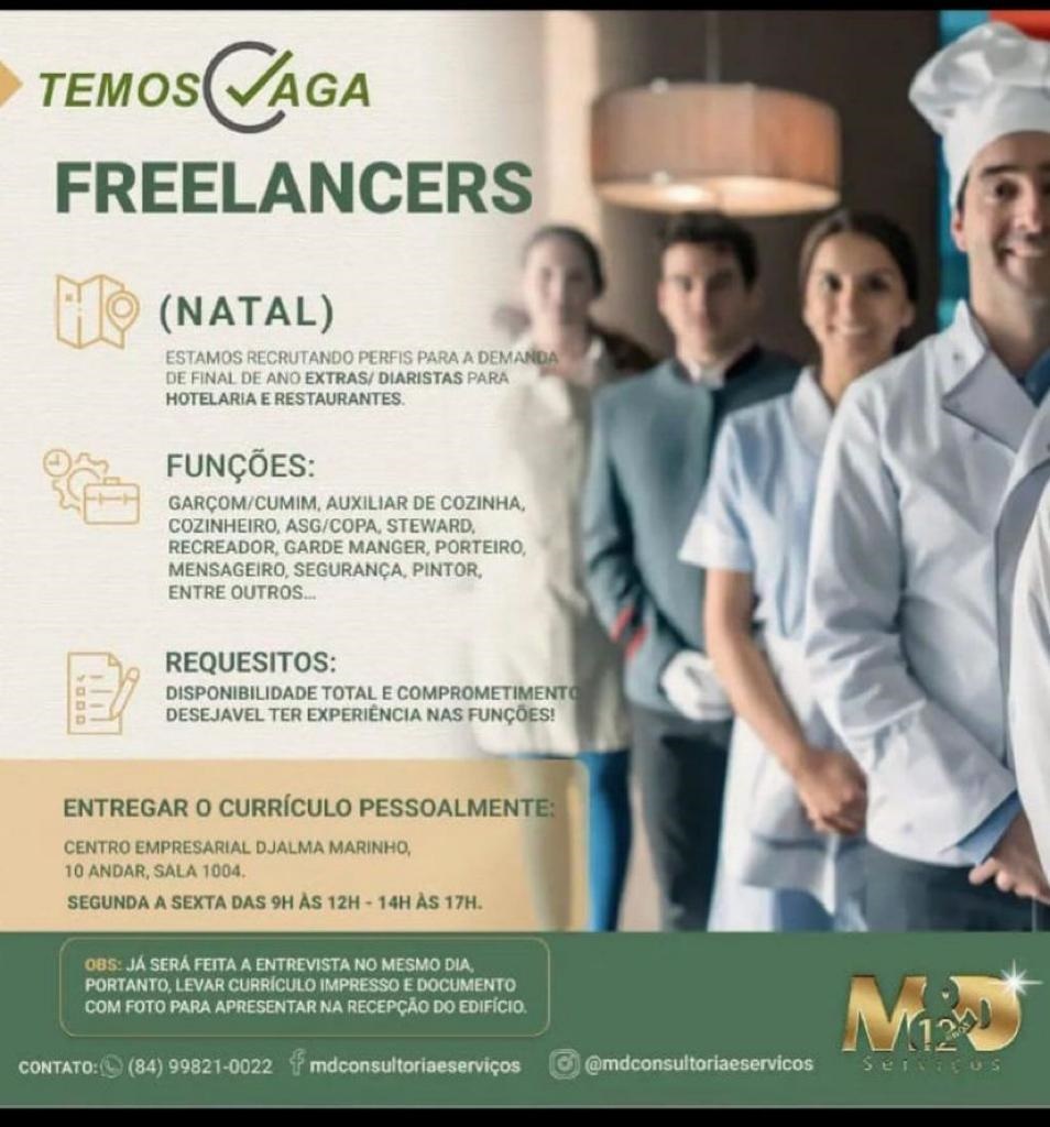 Frelancers – Área de Hotelaria