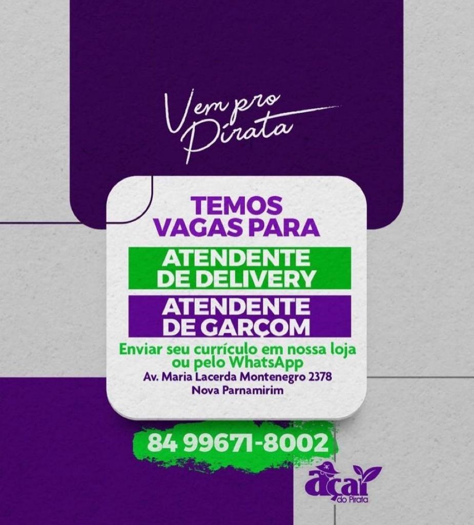 Atendente de delivery e atendente de garçom