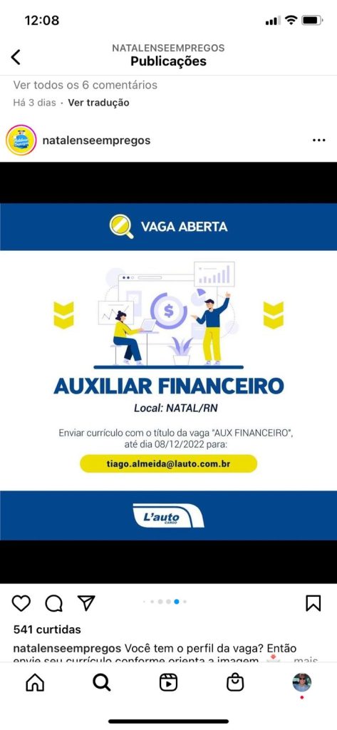 Auxiliar Financeiro