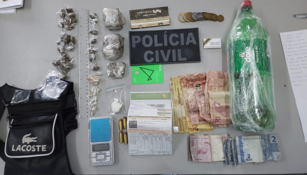 Polícias Civil e Militar apreenderam adolescente por tráfico de drogas em Santa Cruz