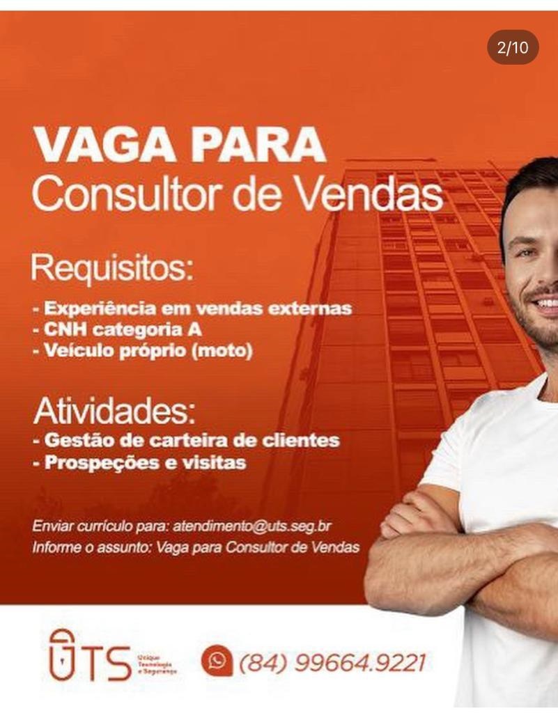 Consultor de Vendas