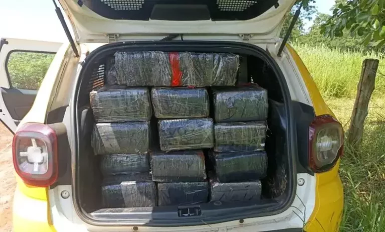 Mulher que transportava 700 kg de maconha é assaltada, chama a polícia e é presa