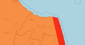 Inmet emite alerta de chuvas intensas para todo o Rio Grande do Norte