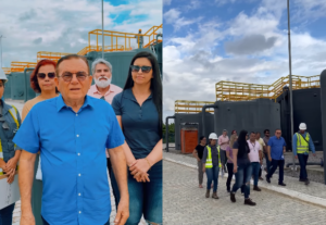 Prefeito Jaime Calado visita Estação de Tratamento de Esgoto em fase final de obras